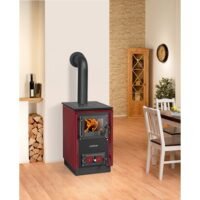 Justus Festbrennstoffherd Rustico 50 2.0 Bordeaux 7 kW EEK: A
